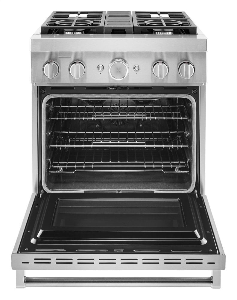 Viking 36” Stainless Steel Gas Range 6 Open Burners Huge Oven Broil  Convection