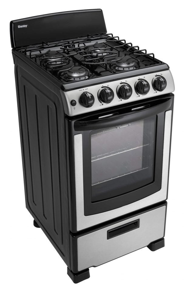 Danby DR202BSSGLP Danby Designer 20 Free Standing Gas Range Stainless Steel