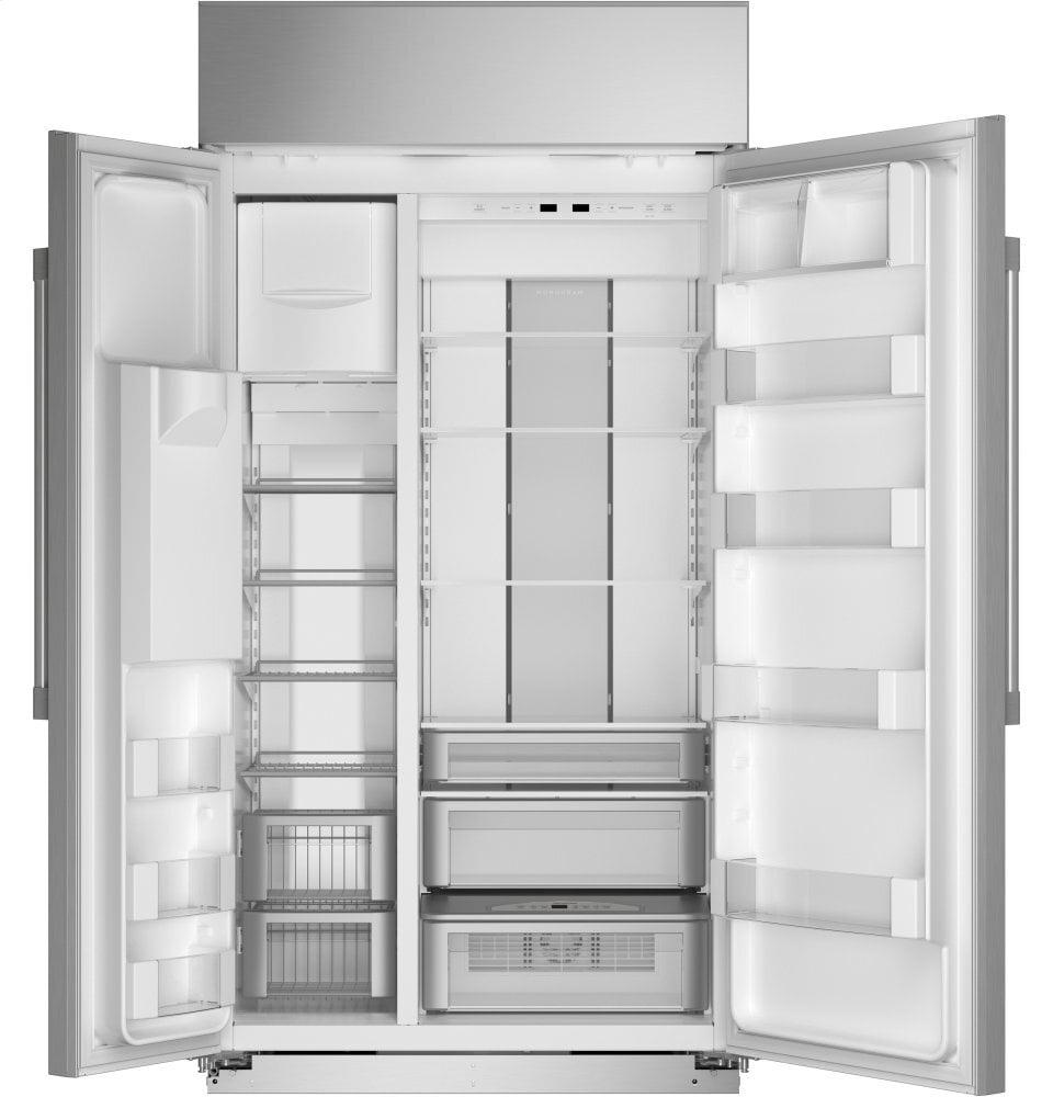 Monogram ZISS420DNSS Monogram 42" Smart Built-In Side-By-Side Refrigerator With Dispenser