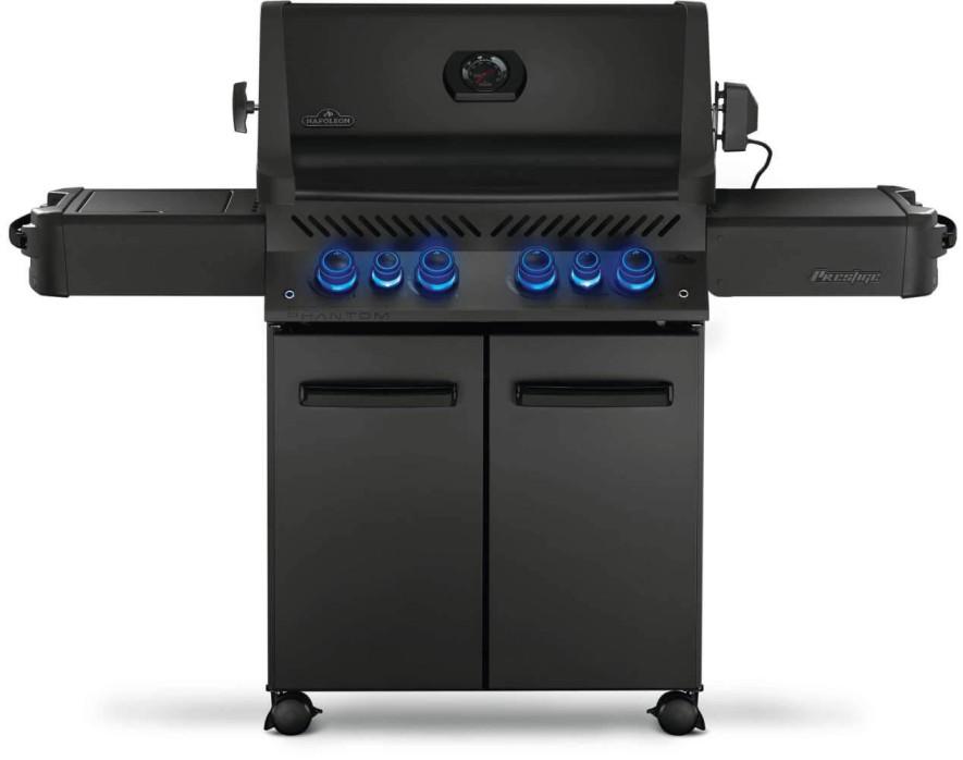 Napoleon Bbq P500RSIBNK3PHM Phantom Prestige 500 Rsib With Infrared Side And Rear Burners , Natural Gas, Matte/Matt Black