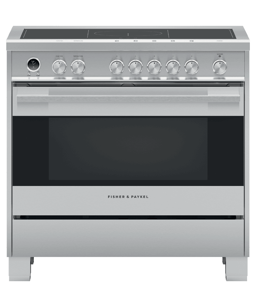 Fisher & Paykel OR36SDI6X1 Induction Range, 36", 5 Zones With Smartzone, Self-Cleaning