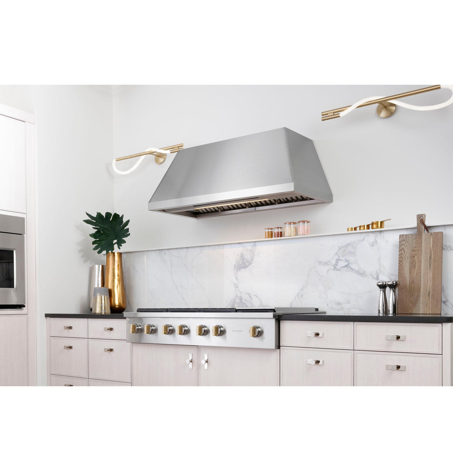 Monogram ZVW1480SPSS Monogram 48" Stainless Steel Professional Hood With Quietboost&#8482; Blower