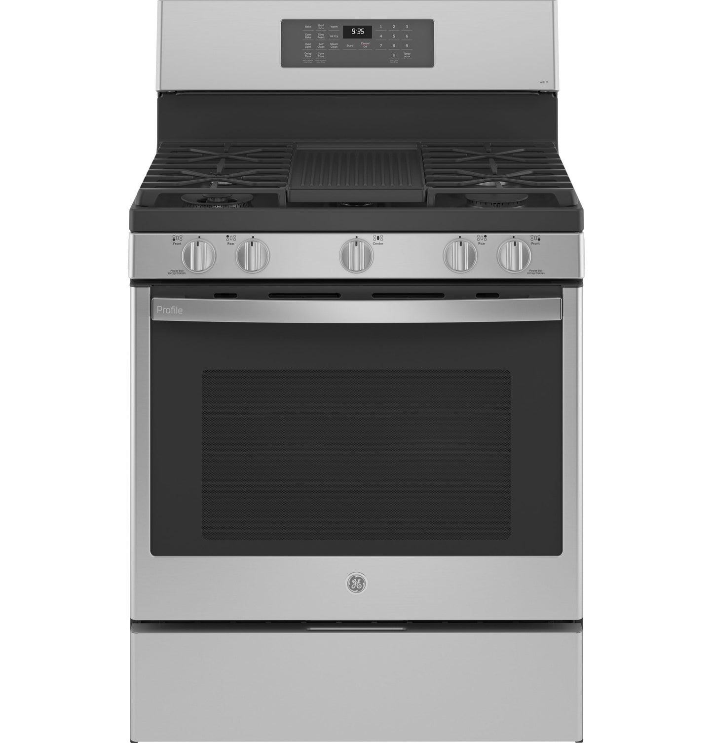 Ge Appliances PGB935YPFS Ge Profile&#8482; Smart 30" Free-Standing Self Clean Gas Fingerprint Resistant Range With No Preheat Air Fry