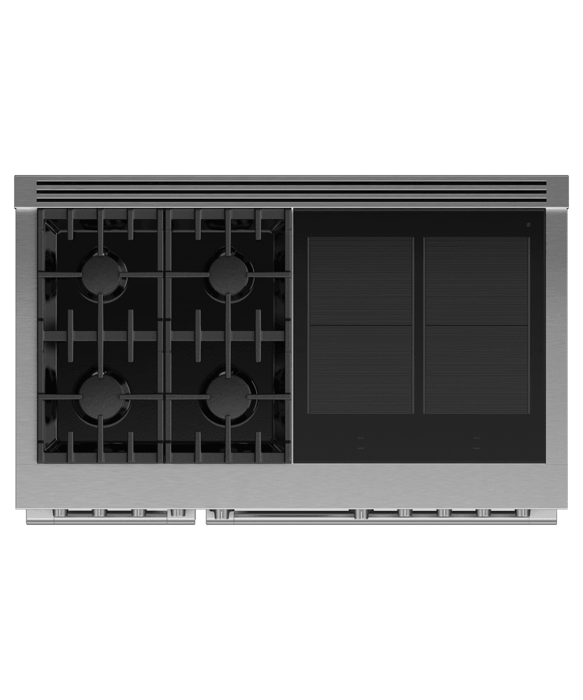 Fisher & Paykel RHV3484L Dual Fuel Range, 48", 4 Burners, 4 Induction Zones, Self-Cleaning, Lpg