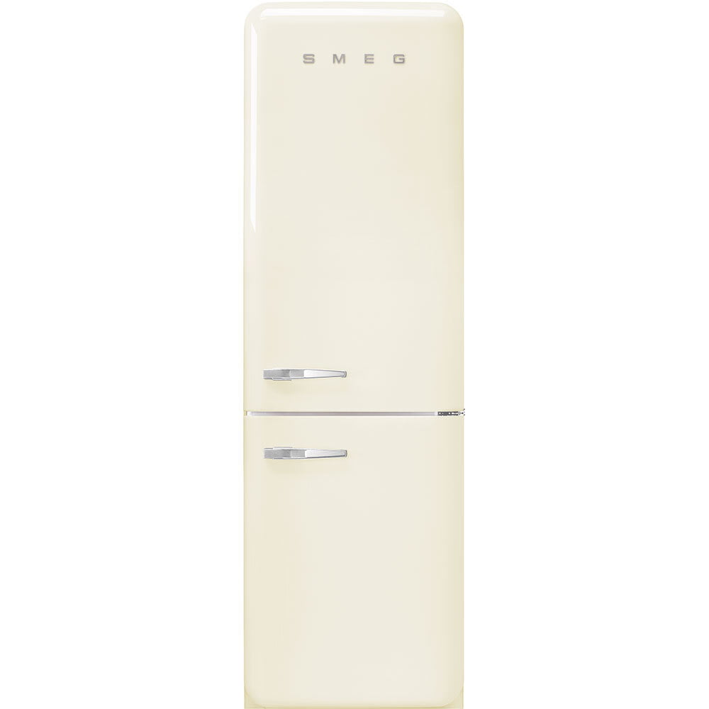 Smeg FAB32URCR3 '50S Style No Frost' Fridge-Freezer, Cream, Right Hand Hinge, 60 Cm (Approx 24")