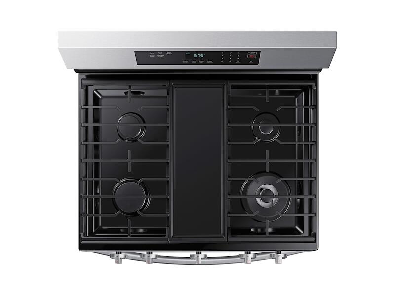 Samsung NX60A6311SS 6.0 Cu. Ft. Smart Freestanding Gas Range With 18K Btu Dual Power Burner & Self Clean In Stainless Steel