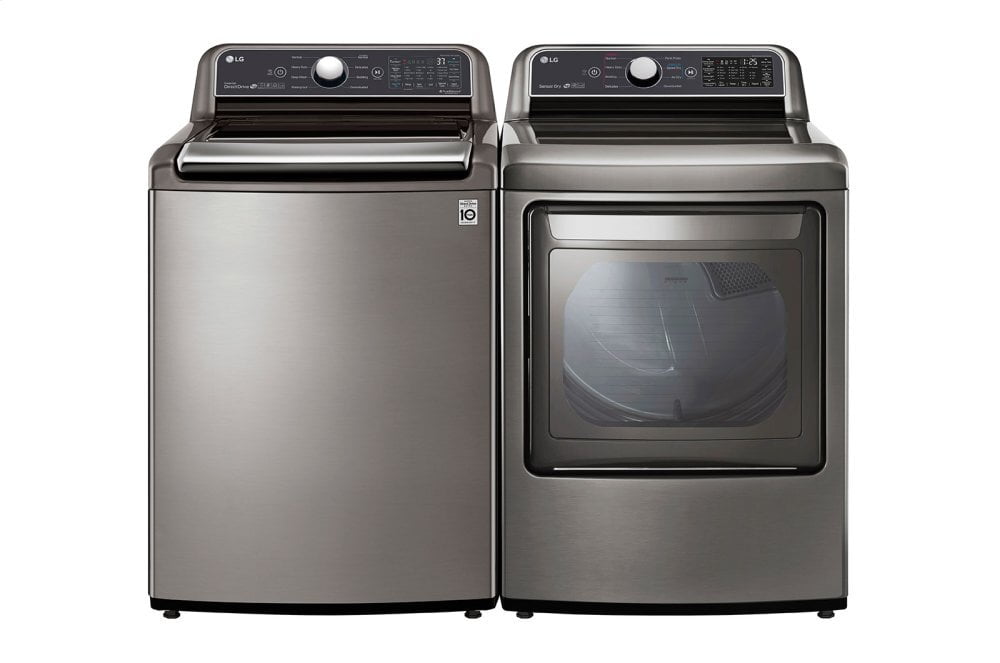 Lg WT7305CV 4.8 Cu. Ft. Mega Capacity Smart Wi-Fi Enabled Top Load Washer With Agitator And Turbowash3D&#8482; Technology