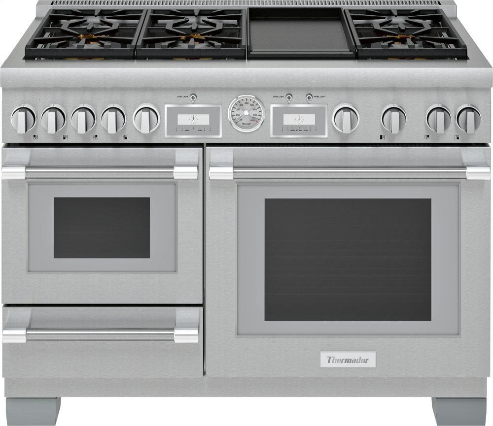 Thermador PRD48WDSGU 48-Inch Pro Grand® Commercial Depth Dual Fuel Steam Range