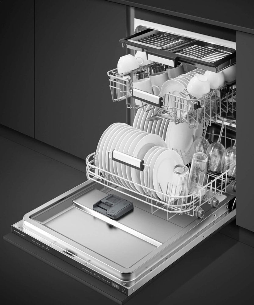 Fisher & Paykel DW24U6I1 Integrated Dishwasher, 24", Sanitize