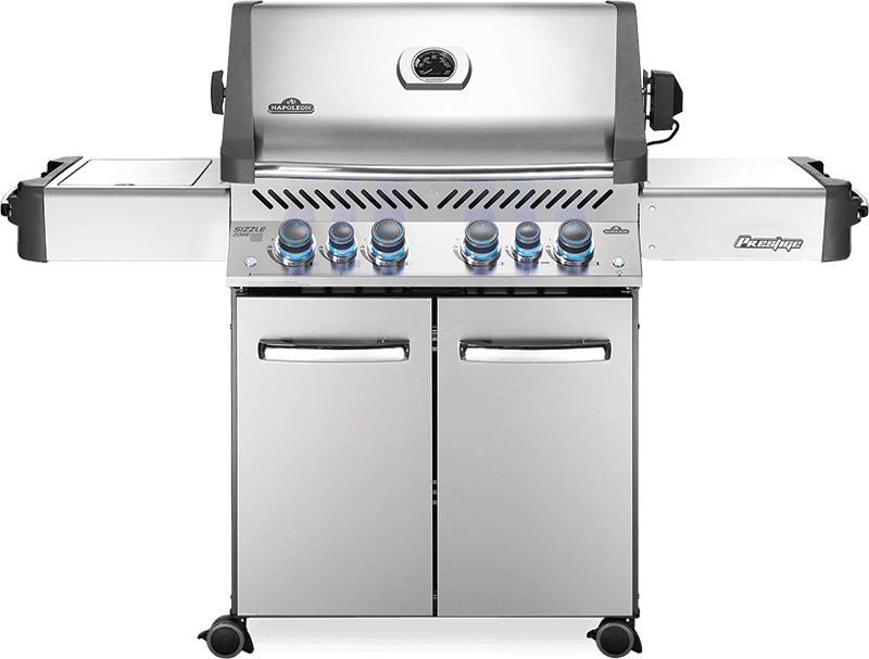 Napoleon Bbq P500RSIBNSS3 Prestige 500 Rsib With Infrared Side And Rear Burners , Stainless Steel , Natural Gas