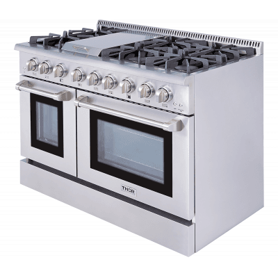 Thor Kitchen HRG4808U 48" 6 Burner Stainless Steel Professional Gas Range