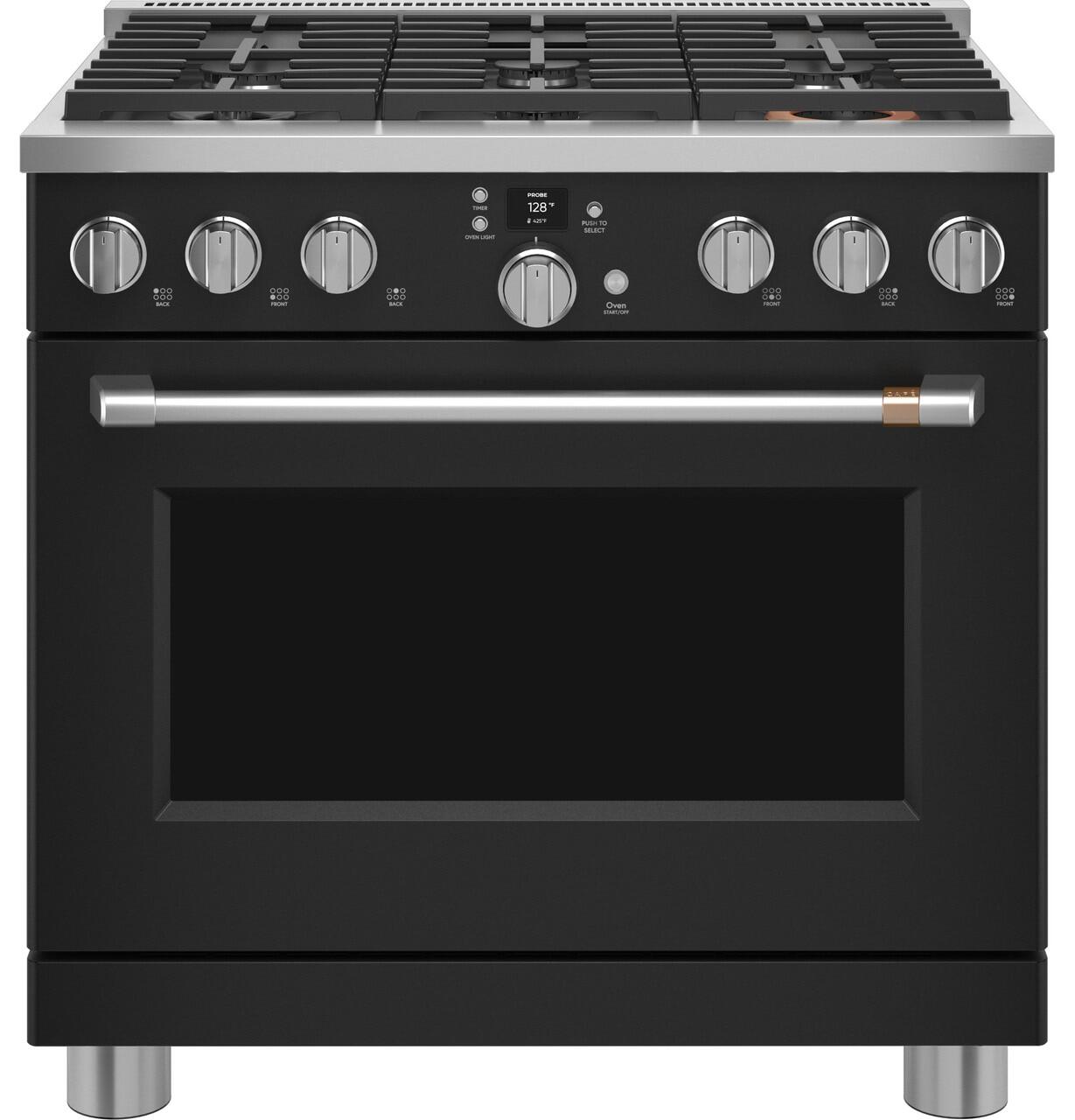 Cafe C2Y366P3TD1 Café&#8482; 36" Smart Dual-Fuel Commercial-Style Range With 6 Burners (Natural Gas)