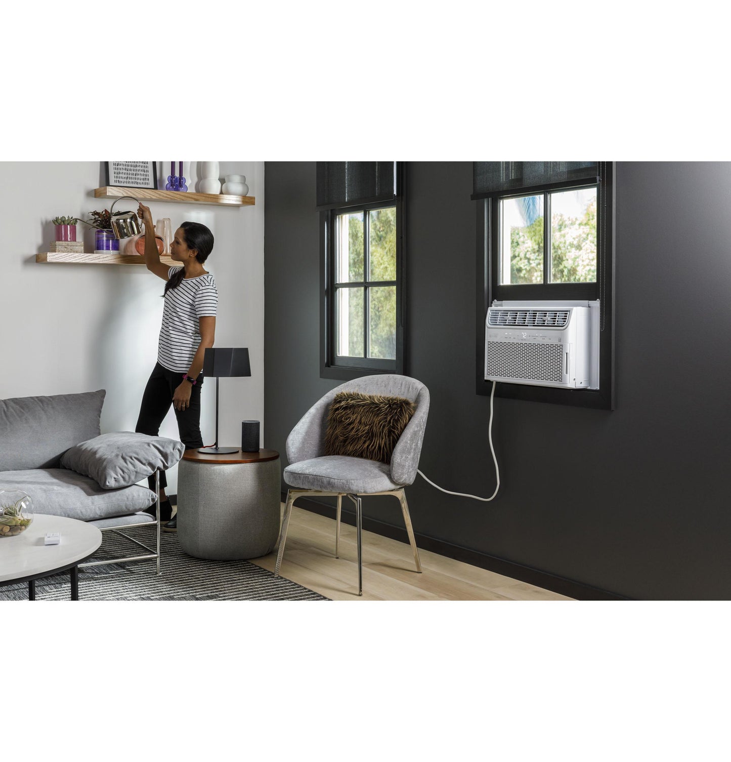 Ge Appliances AHTR10AC Ge Profile&#8482; Energy Star® 10,000 Btu Inverter Smart Ultra Quiet Window Air Conditioner For Medium Rooms Up To 450 Sq. Ft.