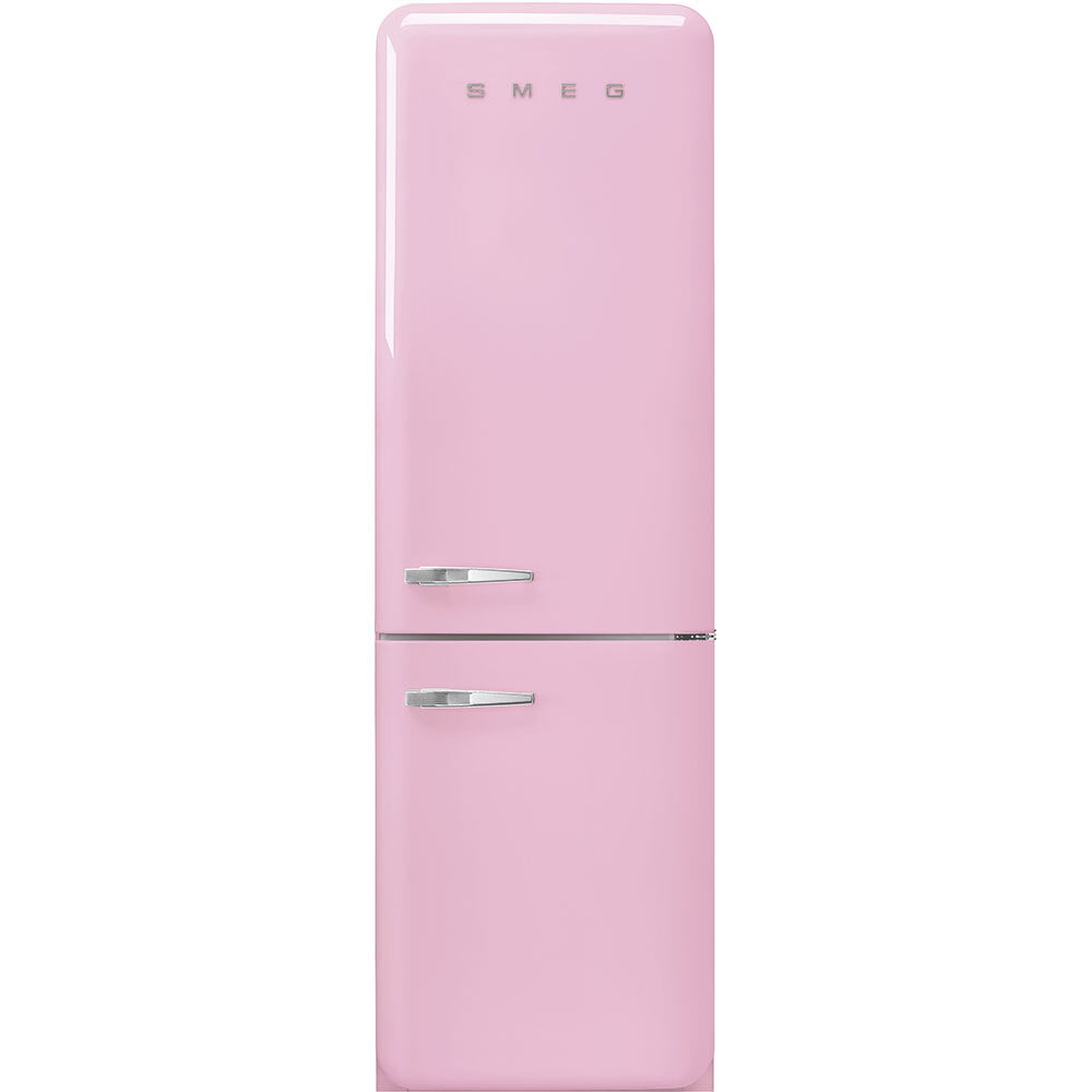 Smeg FAB32URPK3 '50S Style No Frost' Fridge-Freezer, Pink, Right Hand Hinge, 60 Cm (Approx 24")