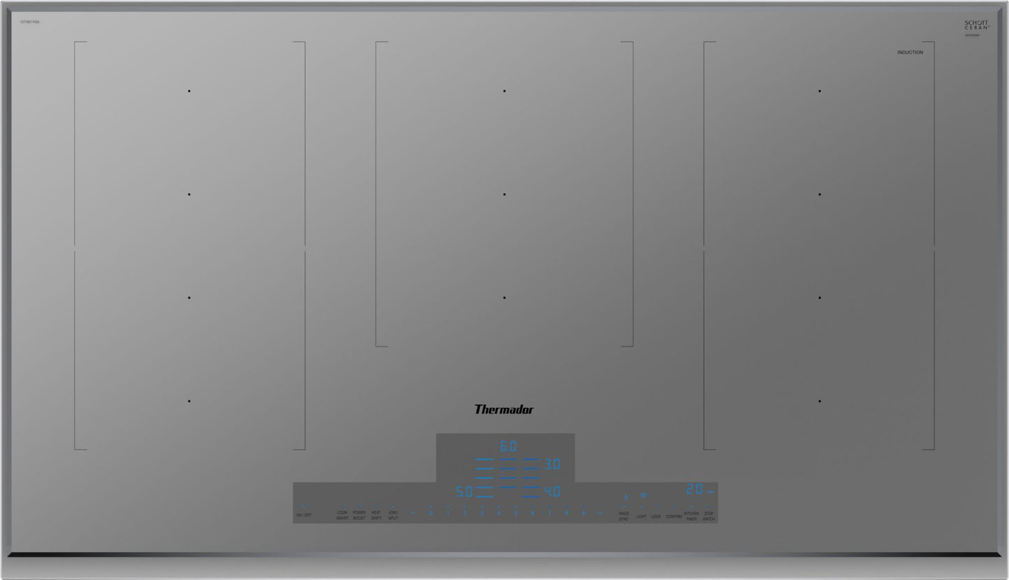 Thermador CIT367YGS Liberty® Induction Cooktop 36'' Titanium Gray, Surface Mount With Frame Cit367Ygs