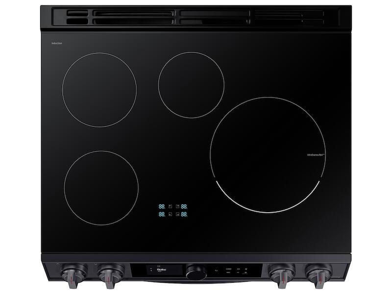 Samsung NE63T8911SG 6.3 Cu. Ft. Smart Slide-In Induction Range With Smart Dial & Air Fry In Black Stainless Steel