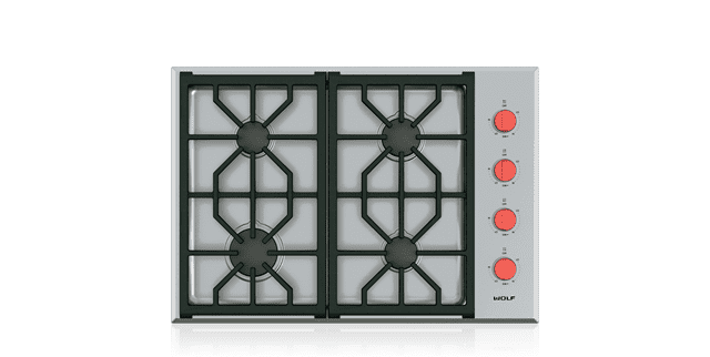 Wolf CG304PS 30" Professional Gas Cooktop - 4 Burners