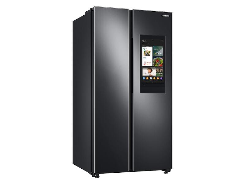 Samsung RS28A5F61SG 27.3 Cu. Ft. Smart Side-By-Side Refrigerator With Family Hub&#8482; In Black Stainless Steel