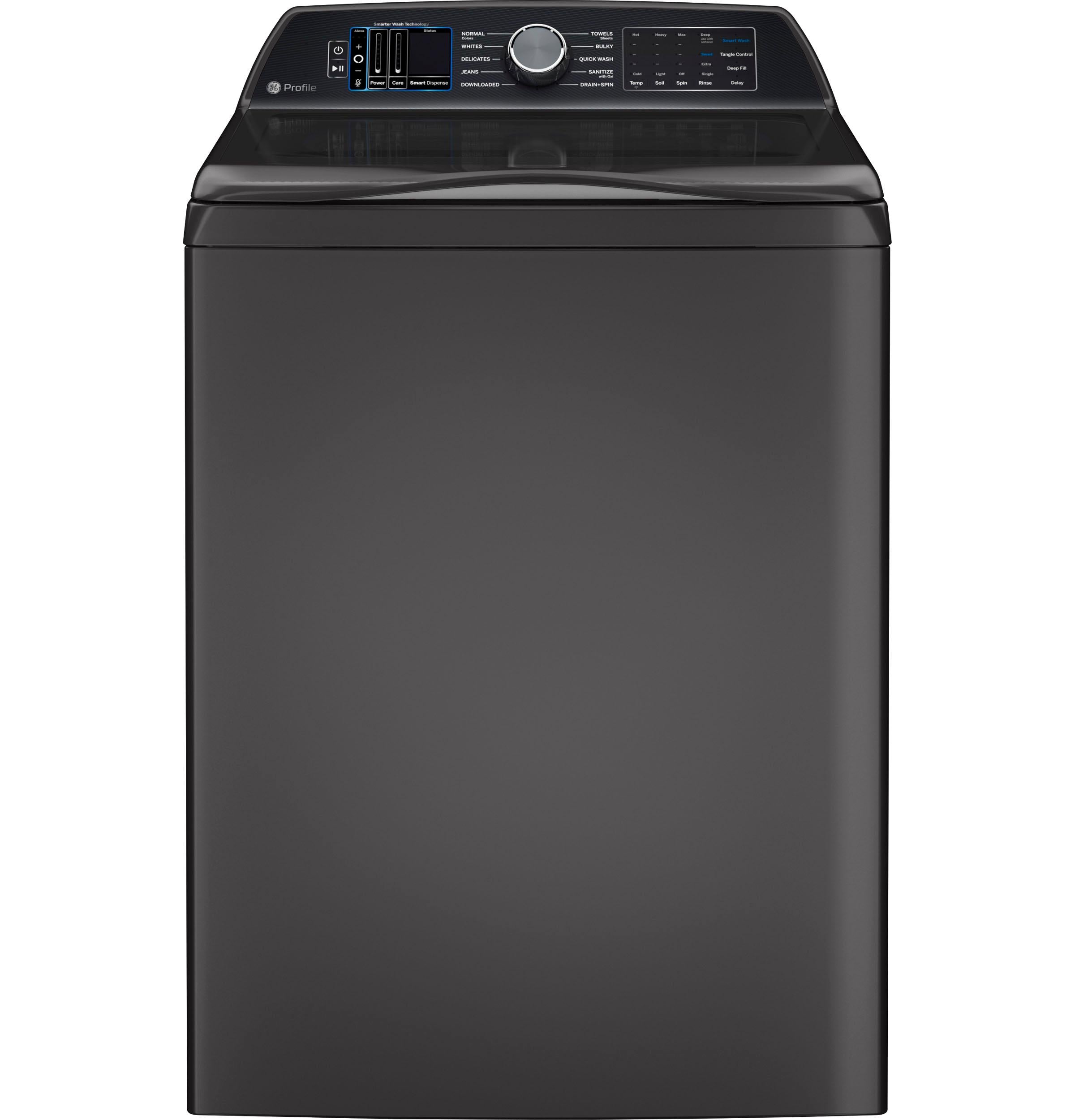 Ge Appliances PTW900BPTDG Ge Profile™ 5.4 Cu. Ft. Capacity Washer With Smarter Wash Technology And Flexdispense™