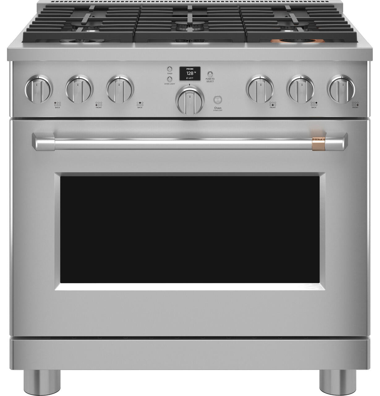 Cafe C2Y366P2TS1 Café&#8482; 36" Smart Dual-Fuel Commercial-Style Range With 6 Burners (Natural Gas)