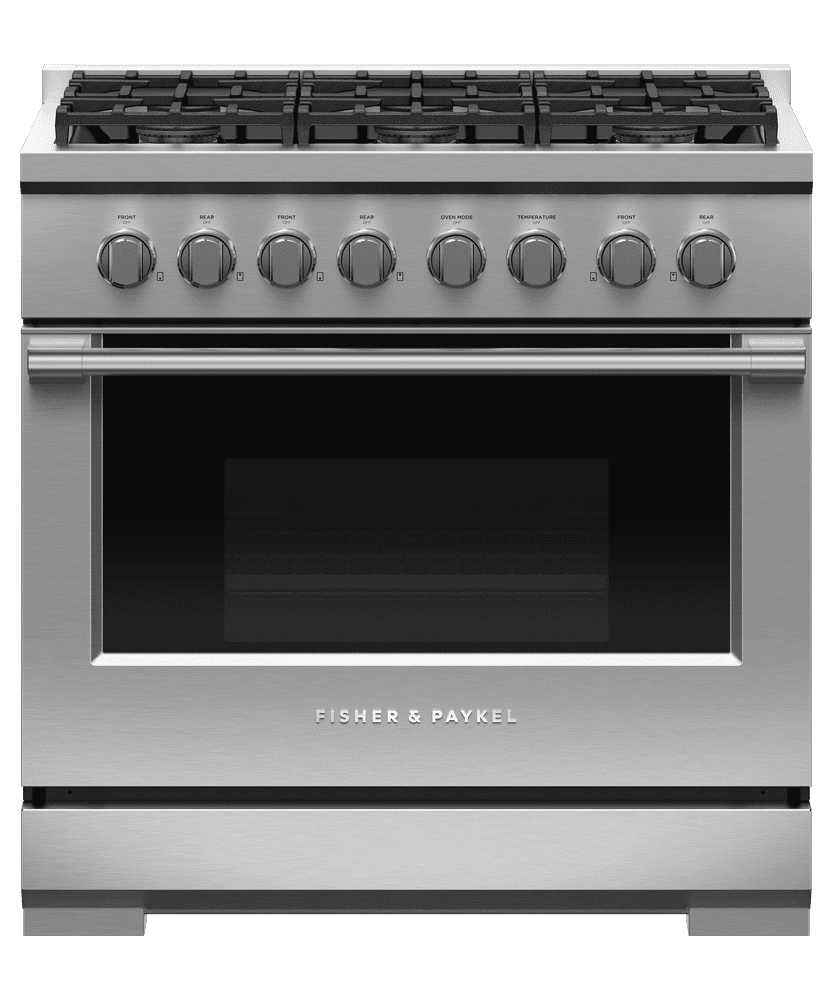 Fisher & Paykel RGV3366N Gas Range, 36", 6 Burners