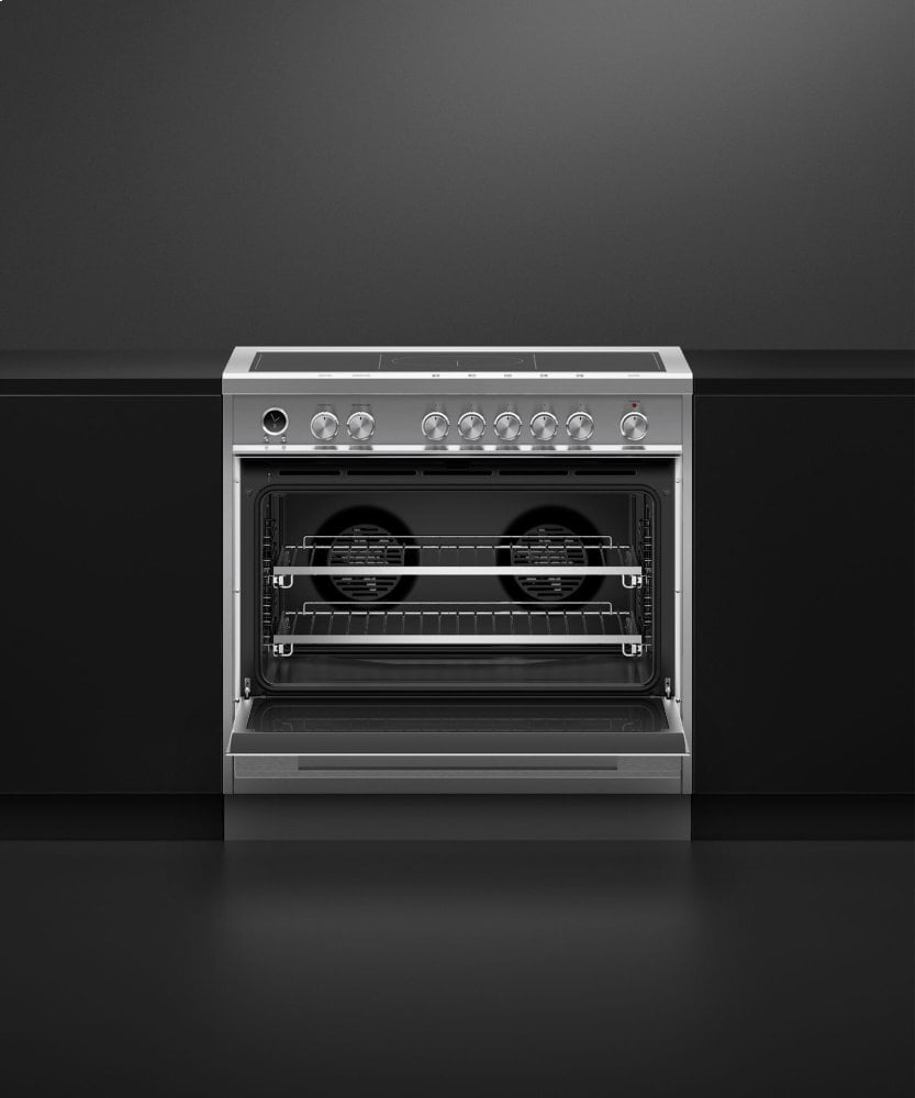 Fisher & Paykel OR36SDI6X1 Induction Range, 36", 5 Zones With Smartzone, Self-Cleaning