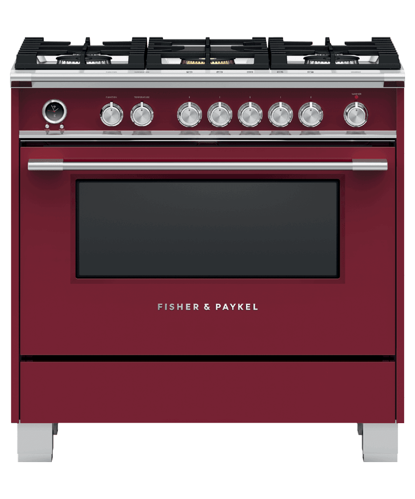 Fisher & Paykel OR36SCG6R1 Dual Fuel Range, 36", 5 Burners, Self-Cleaning