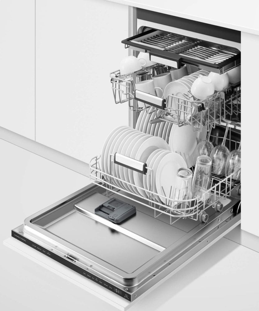 Fisher & Paykel DW24U6I1 Integrated Dishwasher, 24", Sanitize