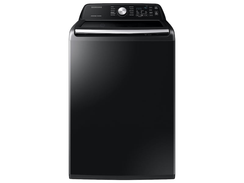 Samsung WA45T3400AV 4.5 Cu. Ft. Capacity Top Load Washer With Active Waterjet In Black Stainless Steel