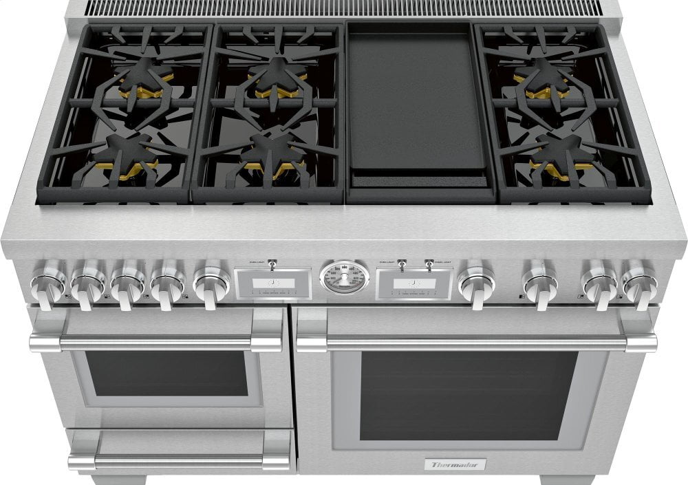 Thermador PRD48WDSGU 48-Inch Pro Grand® Commercial Depth Dual Fuel Steam Range