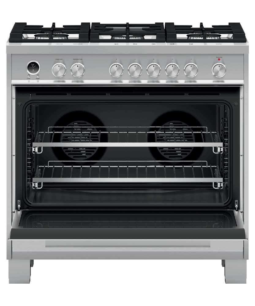 Fisher & Paykel OR36SDG6X1 Dual Fuel Range, 36", 5 Burners, Self-Cleaning