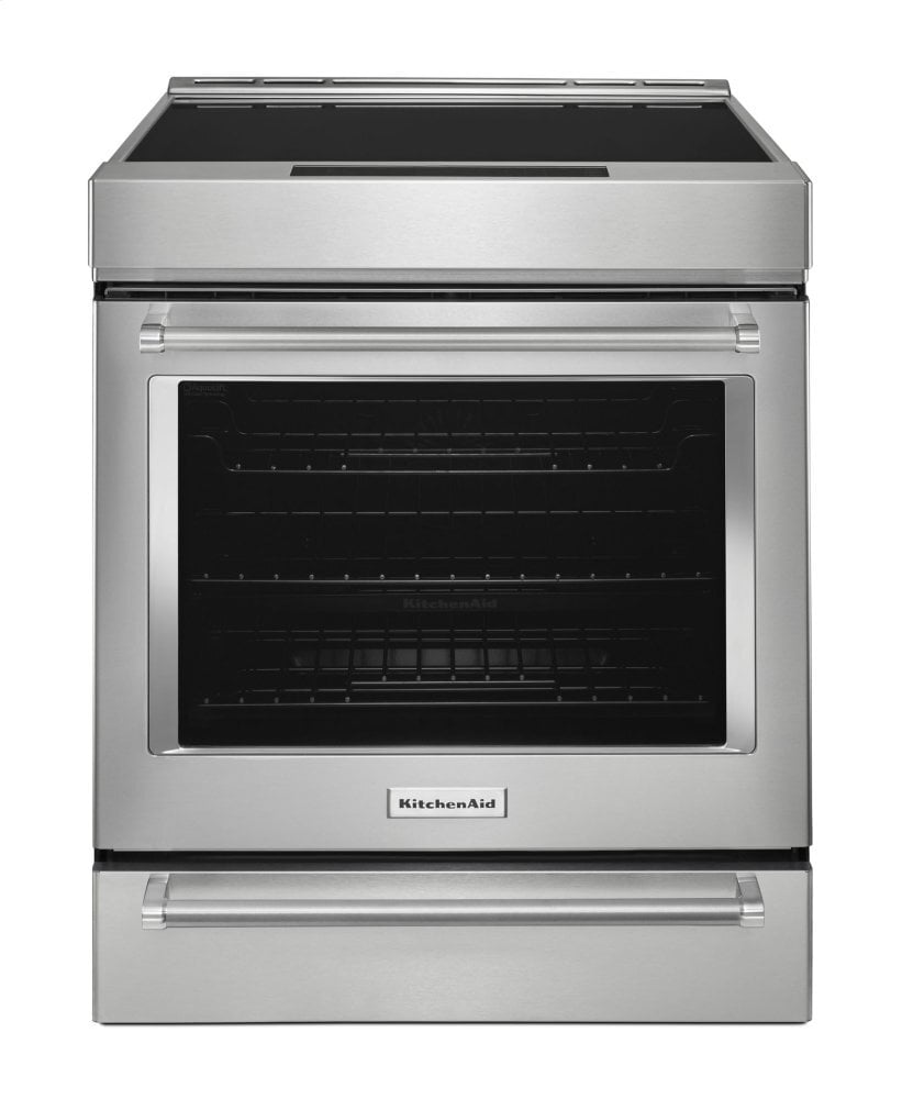 Kitchenaid KSIB900ESS 30-Inch 4-Element Induction Slide-In Convection Range With Baking Drawer - Stainless Steel