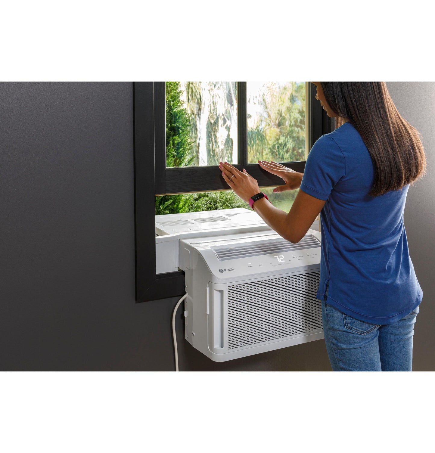 Ge Appliances PHNT12CC Ge Profile Clearview&#8482; 12,200 Btu Inverter Smart Ultra Quiet Window Air Conditioner For Large Rooms Up To 550 Sq. Ft.