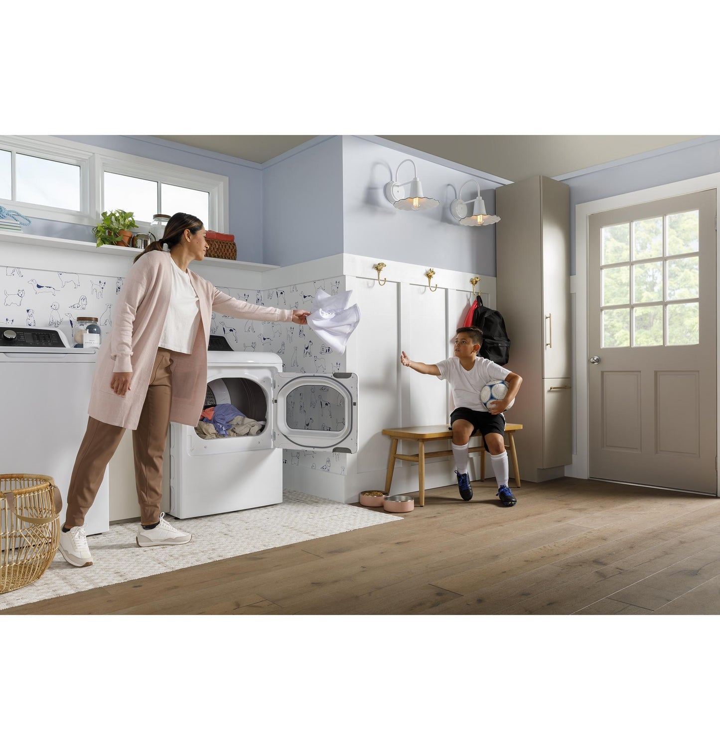 Ge Appliances GTD58GBSVWS Ge® 7.4 Cu. Ft. Capacity With Sensor Dry Gas Dryer