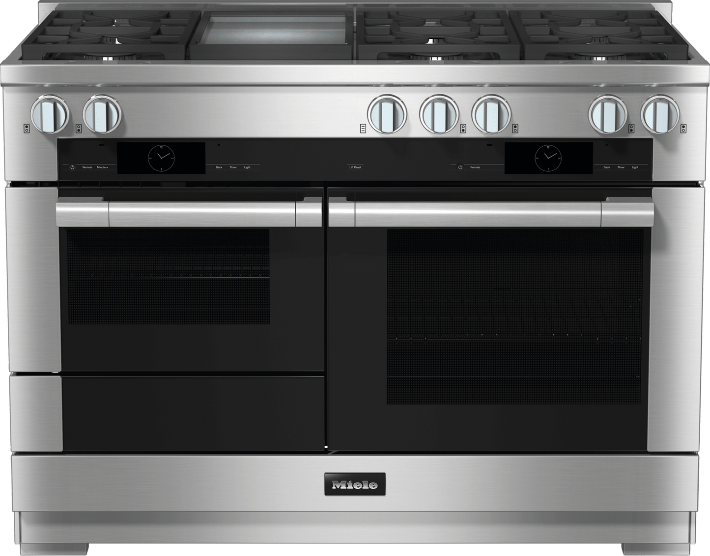 Miele HR19563GDFGDCLEANTOUCHSTEEL Hr 1956-3 G Df Gd - 48 Inch Range - The Dual Fuel All-Rounder With M Touch For The Highest Demands.