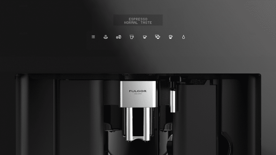 Fulgor Milano F7BC24B1 24" Built-In Coffee Machine - Black Glass