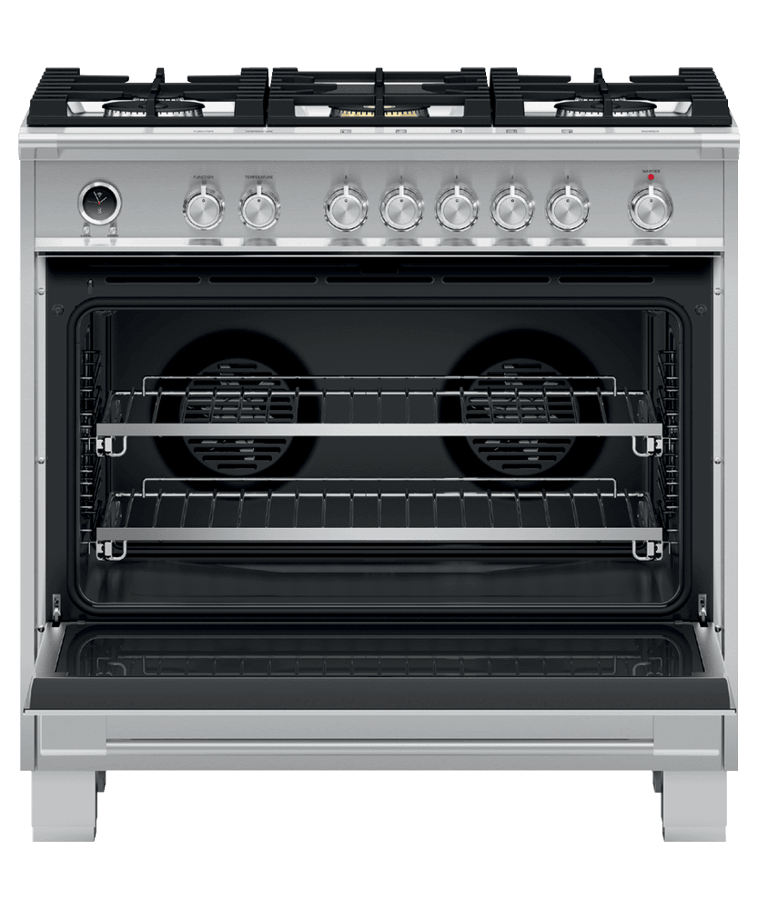 Fisher & Paykel OR36SCG6X1 Dual Fuel Range, 36", 5 Burners, Self-Cleaning