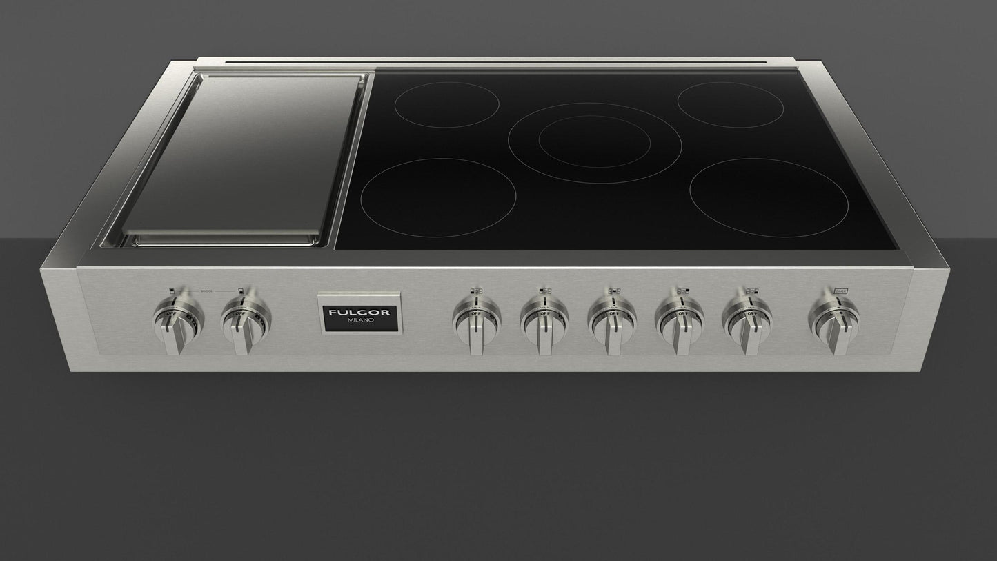 Fulgor Milano F6IRT485GS1 Sofia 48" Pro Induction Rangetop With Griddle