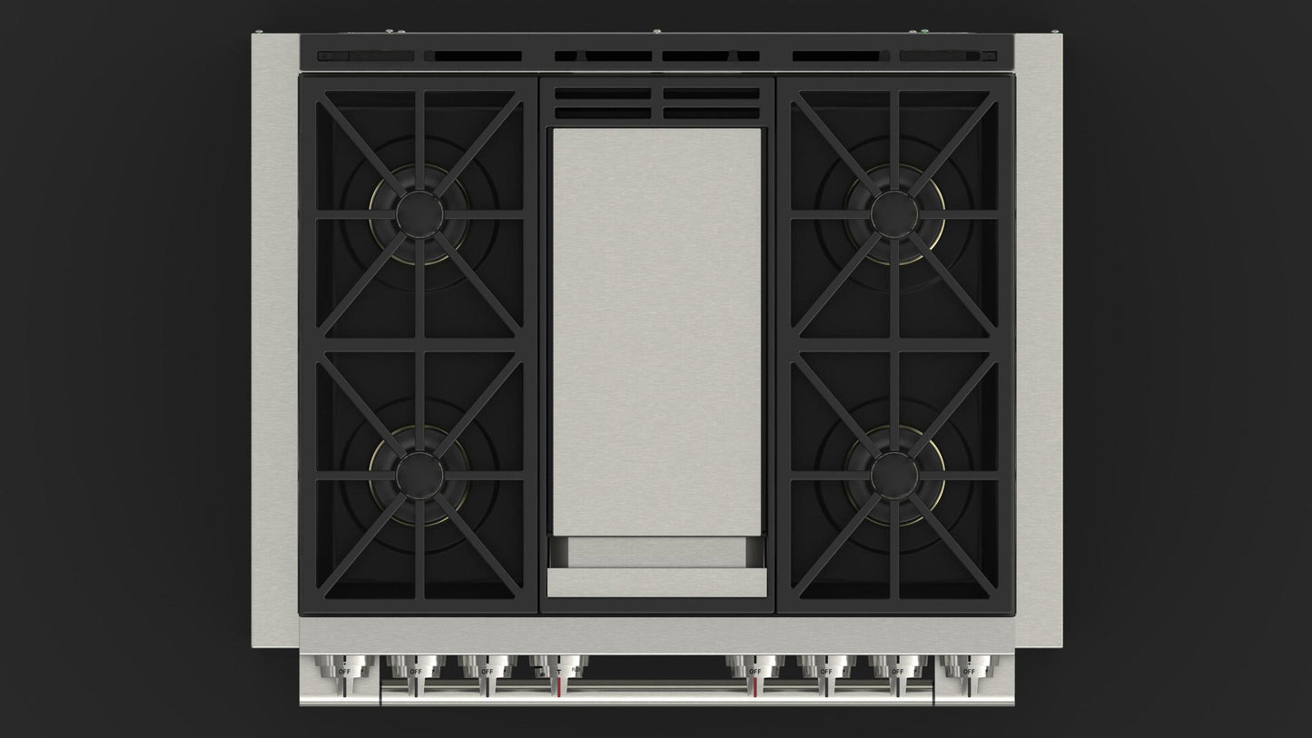 Fulgor Milano F6PGR364GS2 Sofia 36 Pro All Gas Range With Griddle