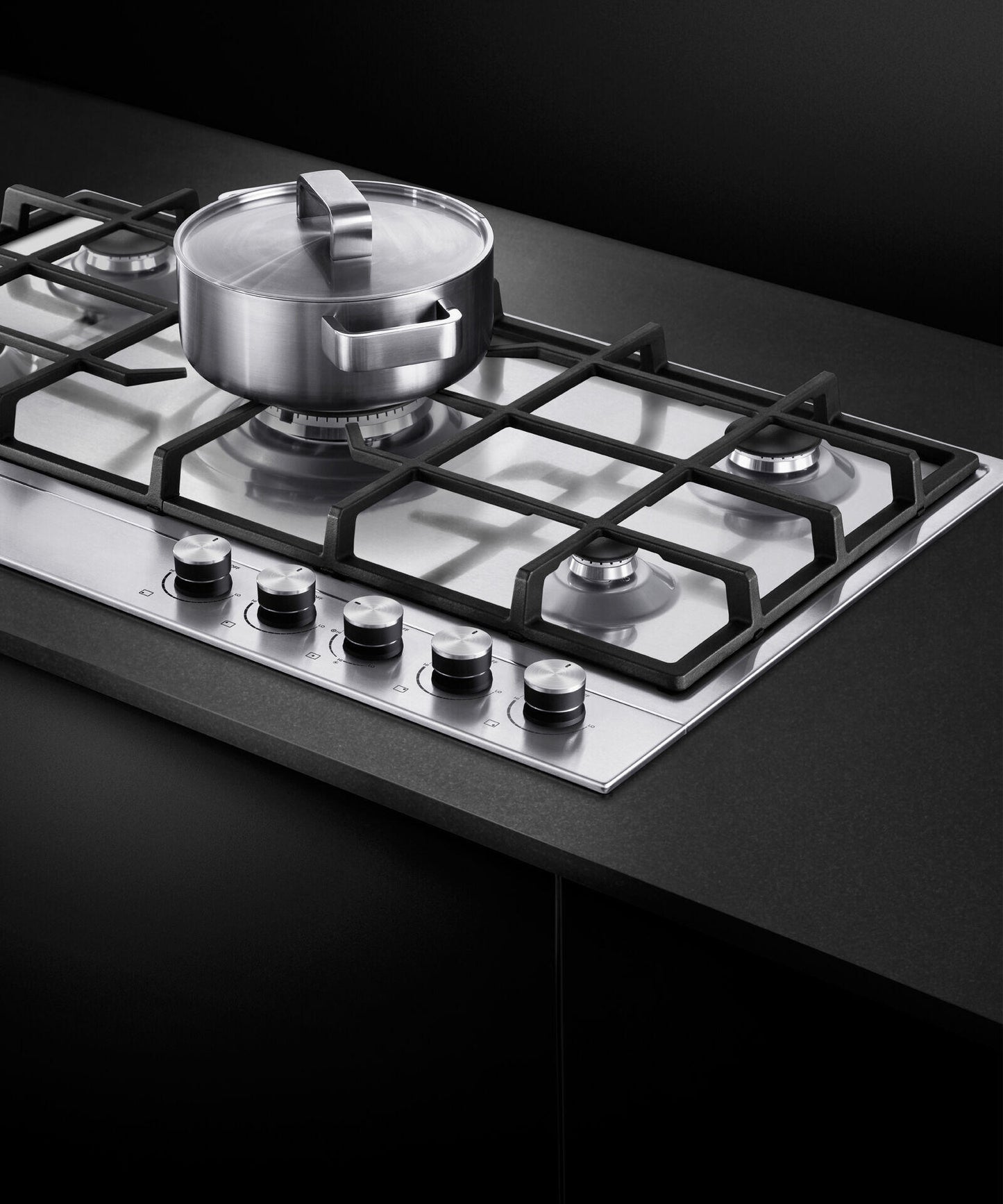 Fisher & Paykel CG365DLPX1N Gas On Steel Cooktop, 36", Lpg