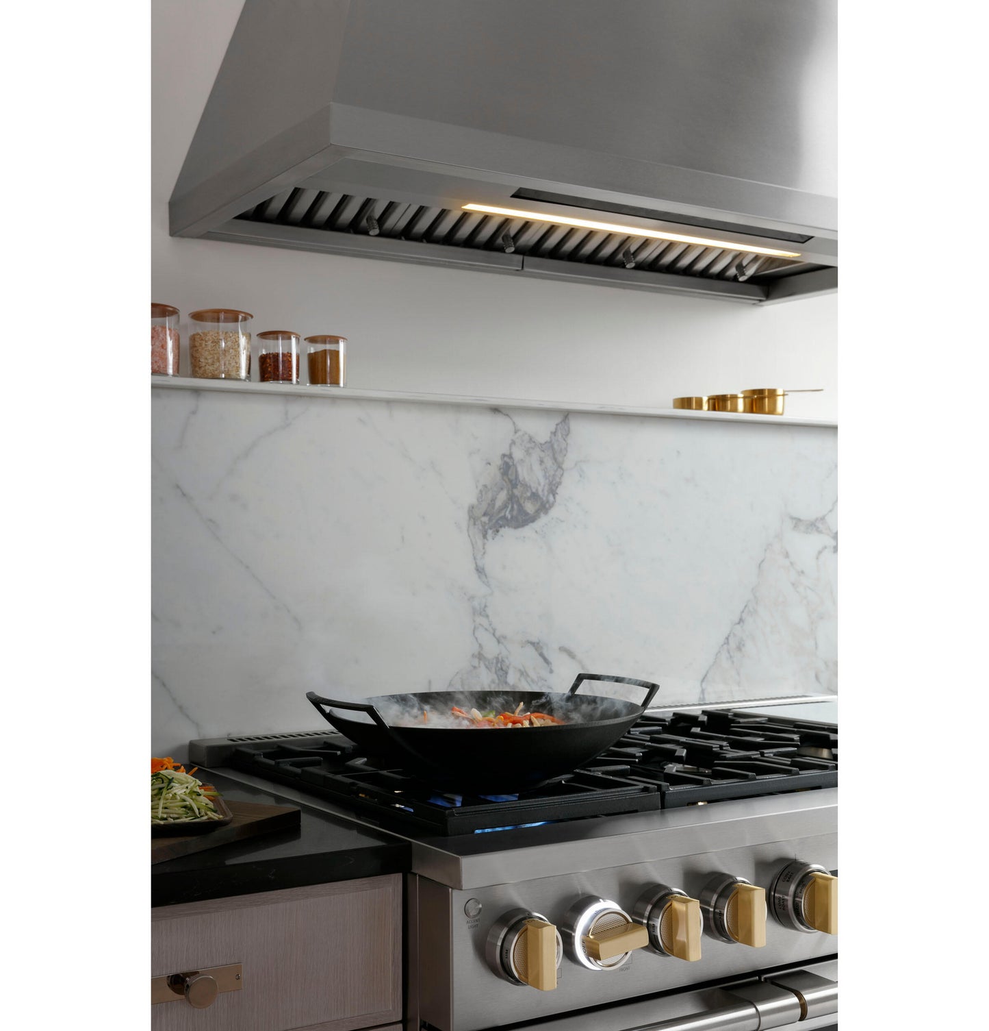 Monogram ZVW1480SPSS Monogram 48" Stainless Steel Professional Hood With Quietboost&#8482; Blower