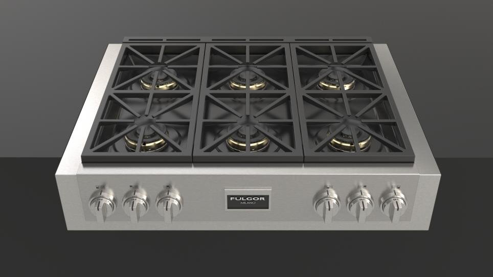 Fulgor Milano F6GRT366S1 36" Pro Gas Range Top