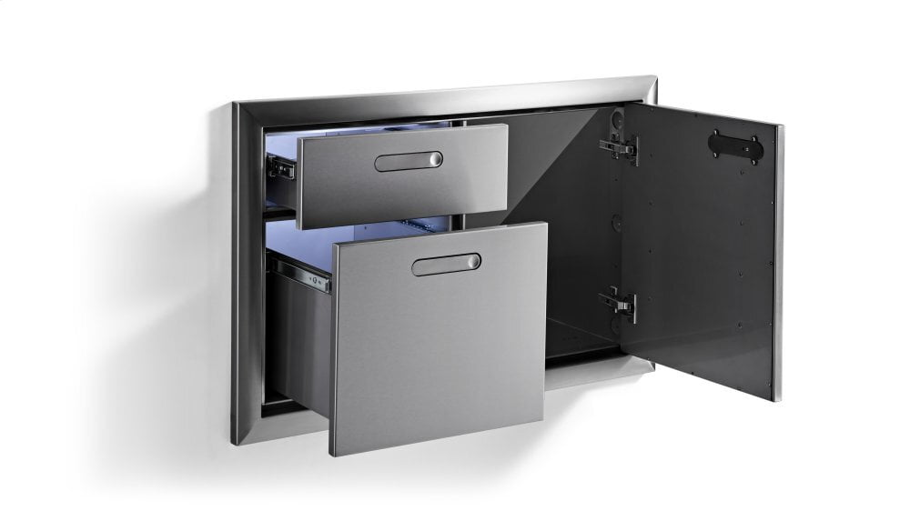 Lynx LSA364 36" Storage Door & Double Drawer Combination