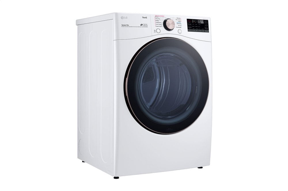 Lg DLGX4001W 7.4 Cu. Ft. Ultra Large Capacity Smart Wi-Fi Enabled Front Load Gas Dryer With Turbosteam&#8482; And Built-In Intelligence