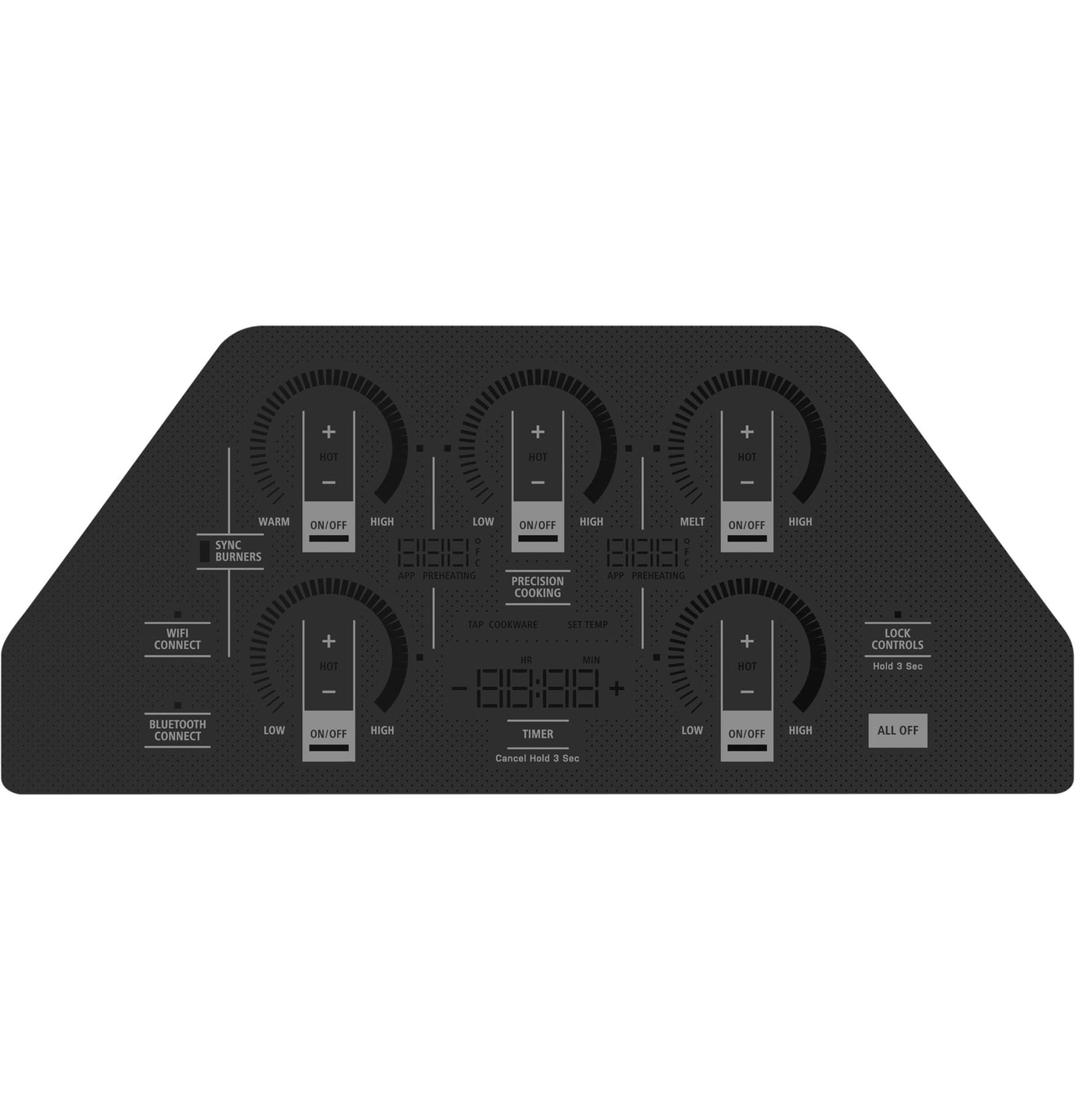 Monogram ZHU36RDTBB Monogram 36" Induction Cooktop