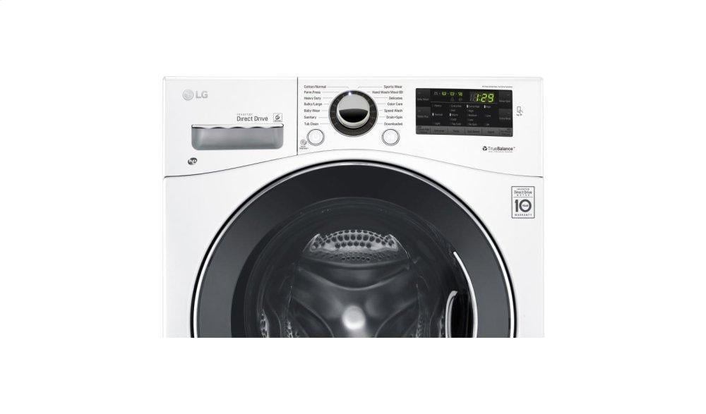 Lg WM1388HW 2.3 Cu. Ft. Capacity 24" Compact Front Load Washer W/ Nfc Tag On