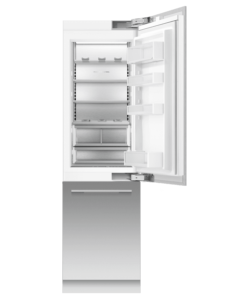 Fisher & Paykel RS2484WRUK1 Integrated Refrigerator Freezer, 24", Ice & Water