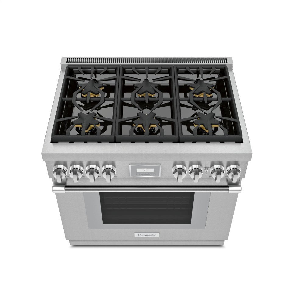 Thermador PRG366WH 36-Inch Pro Harmony® Standard Depth Gas Range