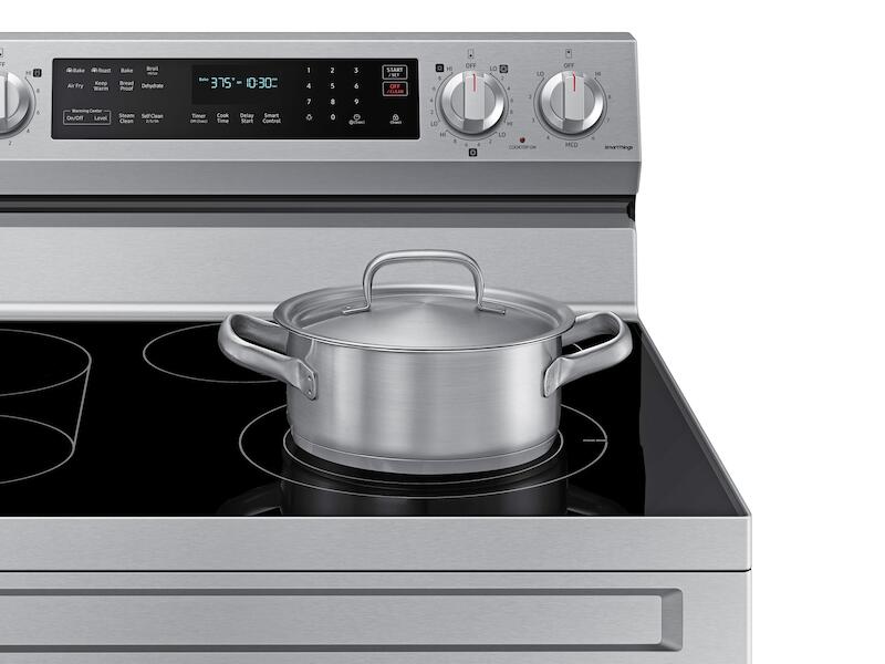 Samsung NE63A6711SS 6.3 Cu. Ft. Smart Freestanding Electric Range With No-Preheat Air Fry, Convection+ & Griddle In Stainless Steel