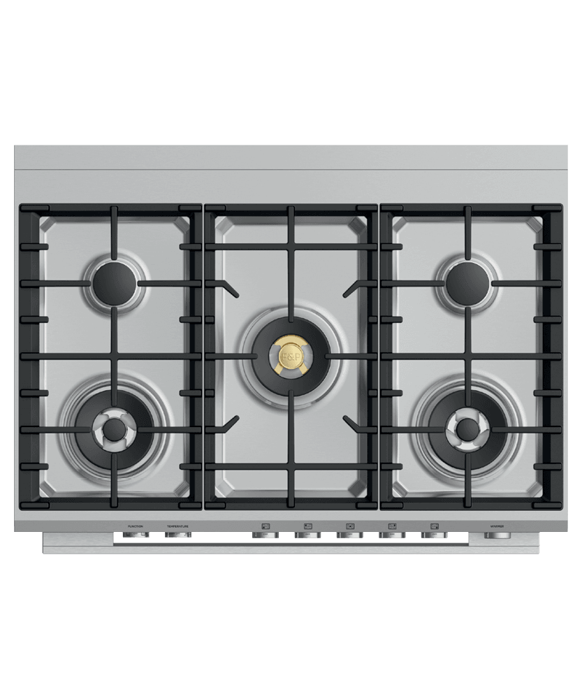 Fisher & Paykel OR36SDG6X1 Dual Fuel Range, 36", 5 Burners, Self-Cleaning